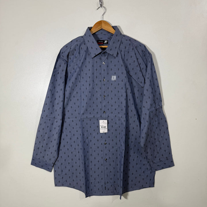 J FERRAR SLIM FIT PRINTED COTTON SHIRT BRAND NEW WITH STRETCH
