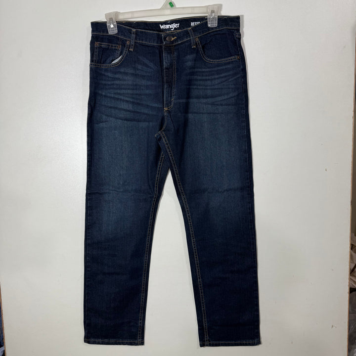 WRANGLER REGULAR FIT DENIM PANT WITH STRETCH