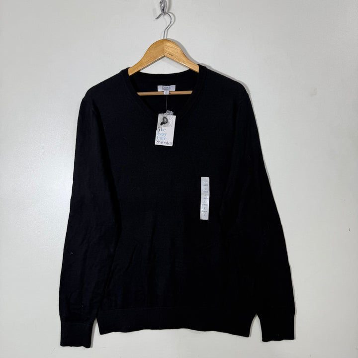 CROFT & BARROW V NECK COTTON SWEATER BRAND NEW