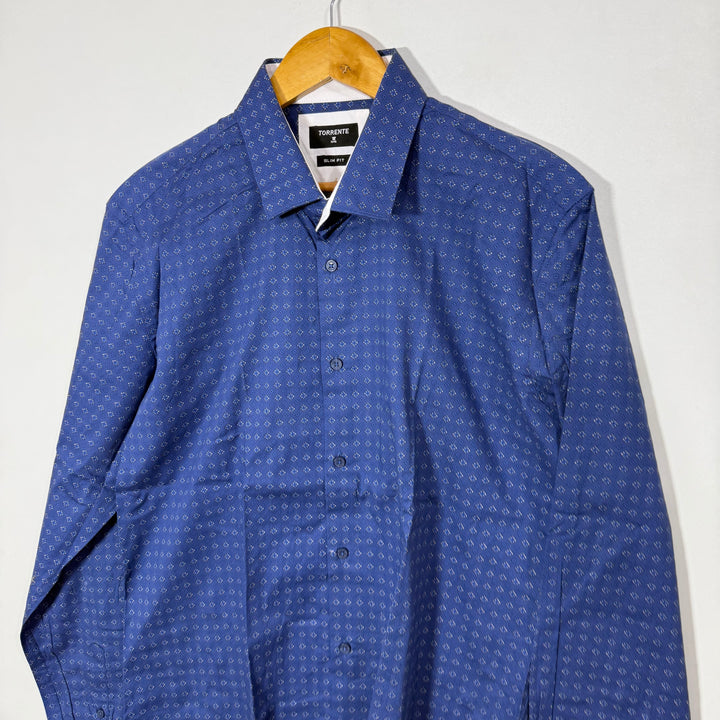 TORRENTE PRINTED SLIM FIT COTTON SHIRT