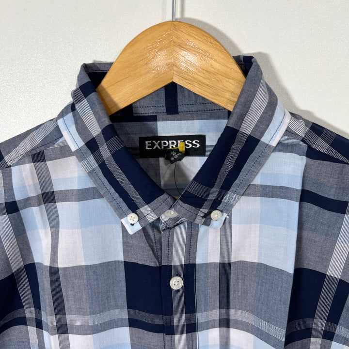 EXPRESS BUTTON DOWN CHECKERED SHIRT