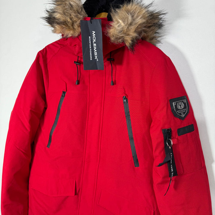 MOLEMSX MOUNTAIN DOUBLE LAYER STORM PROTECTOR WATER RESISTANT DURABLE PARKA JACKET BRAND NEW