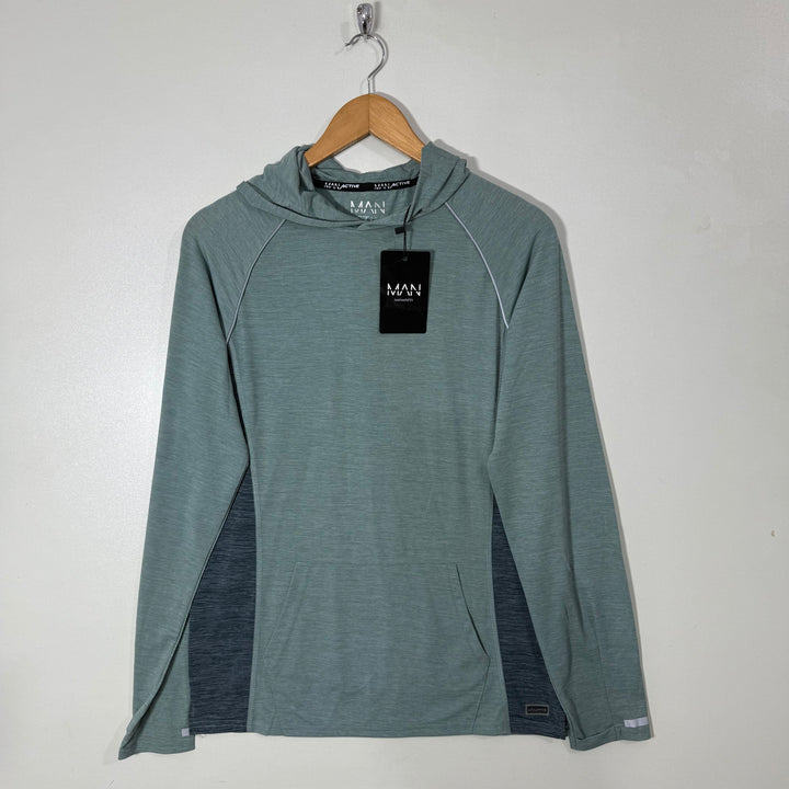 BOOHOOMAN SPORT HOODIE BRAND NEW GREEN COLOUR