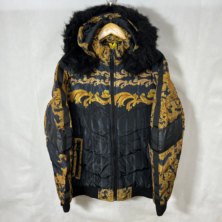 HARDSODA PRINTED PUFFER JACKET BRAND NEW