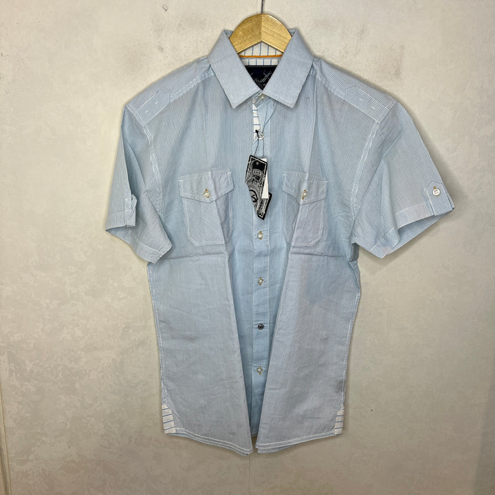 DRILL DOUBLE POCKETS HALF SLEEVES COTTON SHIRT BRAND NEW