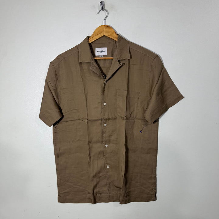 GOOD FELLOW CUBAN COLLAR HALF SLEEVES HAWAI SHIRT