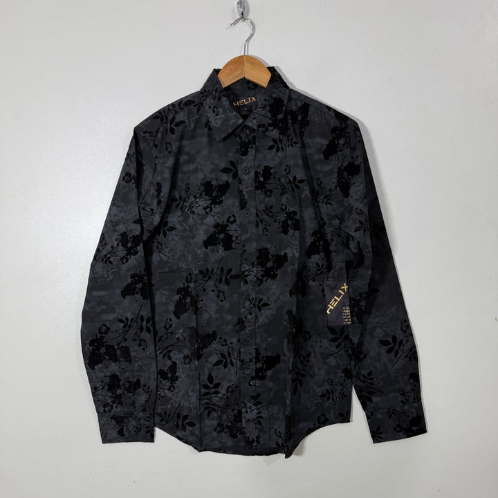 HELIX PRINTED  VELVET SHIRT BRAND NEW