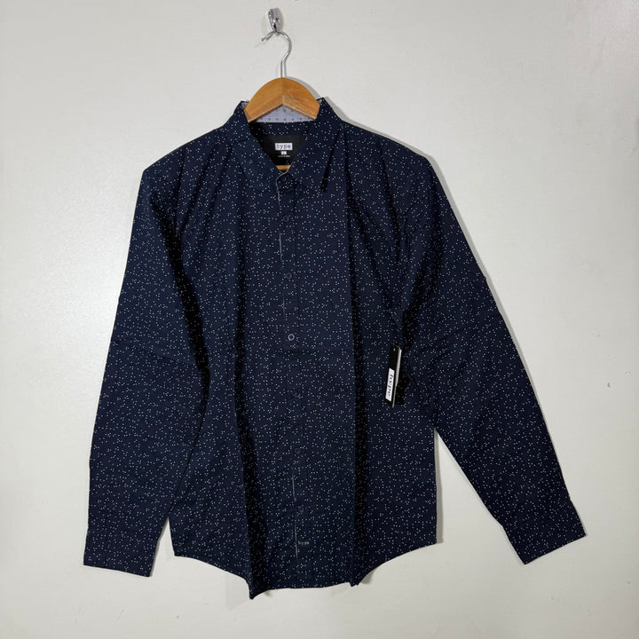 HYPE PRINTED COTTON SHIRT BRAND NEW BLUE COLOUR