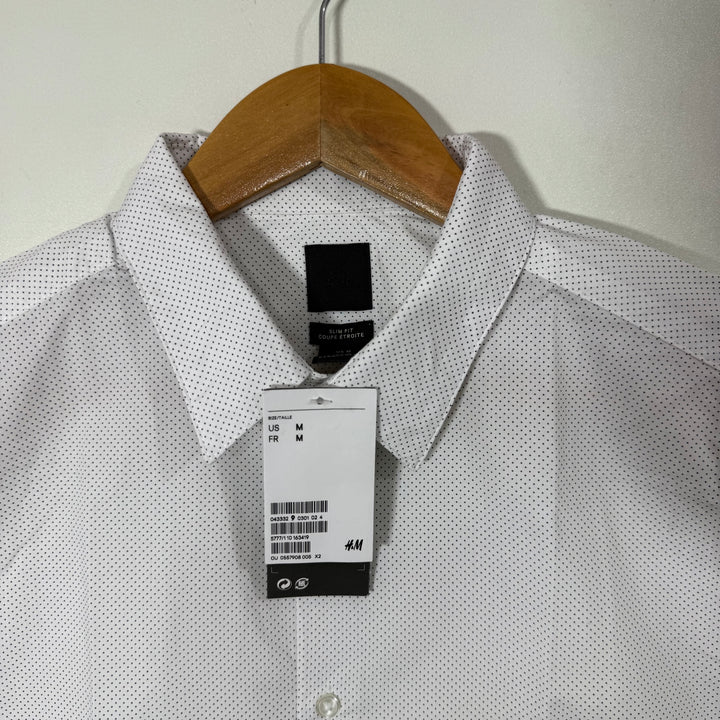 H&M SLIM FIT HALF SLEEVES SHIRT BRAND NEW