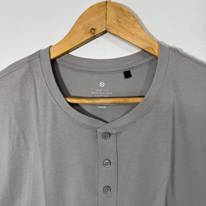 TARGET HENLEY COLLAR COTTON TSHIRT