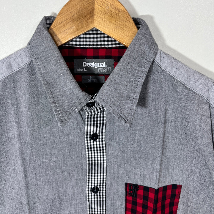 DESIGUAL SLIM FIT CASUAL COTTON SHIRT