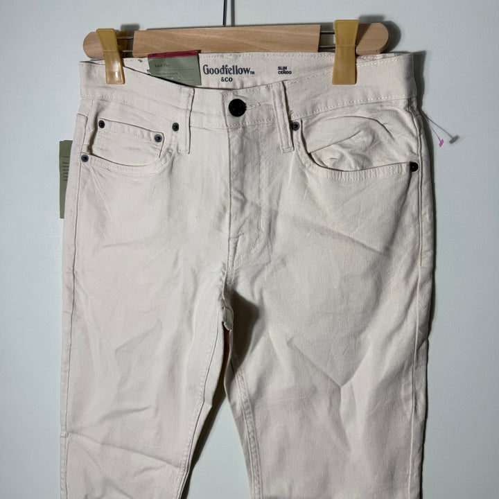 GOOD FELLOW & CO SLIM FIT DENIM PANT BRAND NEW OFF WHITE COLOUR