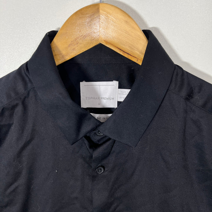TOPMAN SKINNY FIT FORMAL PREMIUM COTTON SHIRT WITH STRETCH