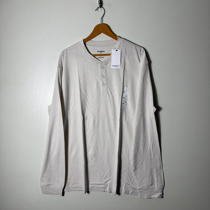GOOD FELLOW &CO HENLEY COLLAR LONG SLEEVES COTTON TSHIRT BRAND NEW