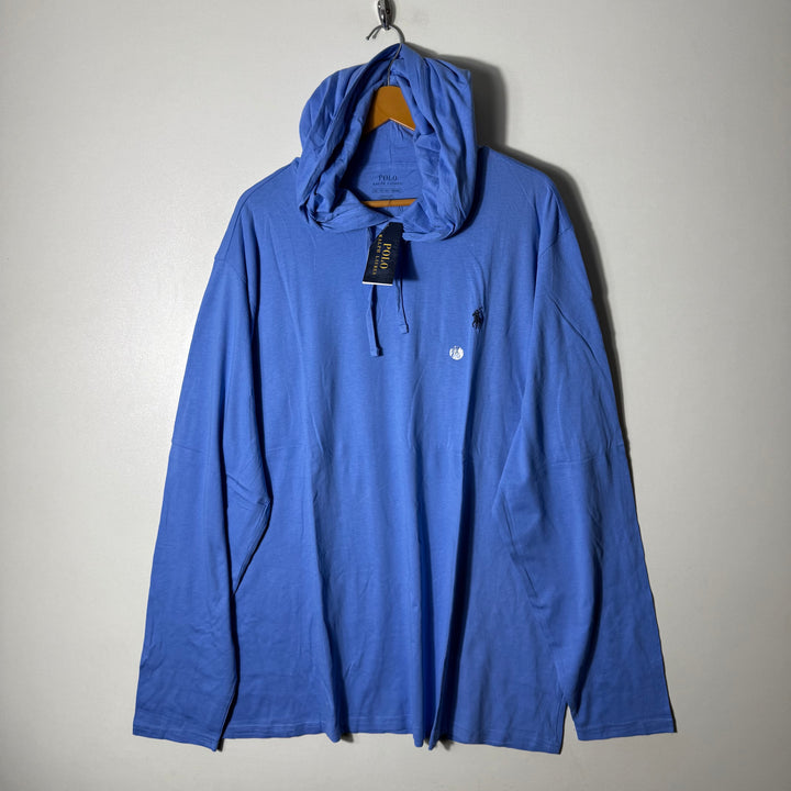 RALPH LAUREN POLO LONG SLEEVES COTTON TSHIRT BRAND NEW WITH HOOD