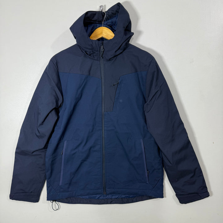 CHAMPION SOFT SHELL INNER QUITED PUFFER JACKET BLUE COLOUR WITH HOOD
