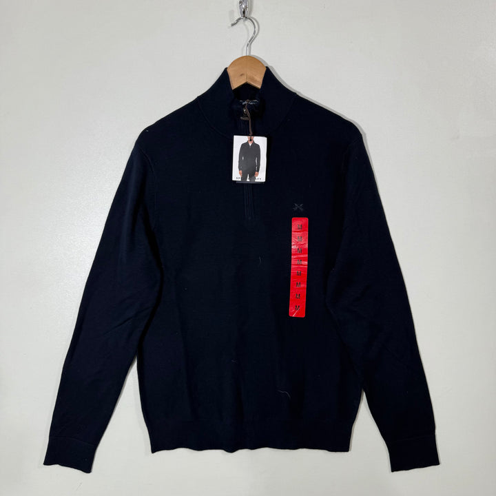 SPORTS CRAFTMAN HALF ZIP COTTON SWEATER BRAND NEWBLUE COLOUR