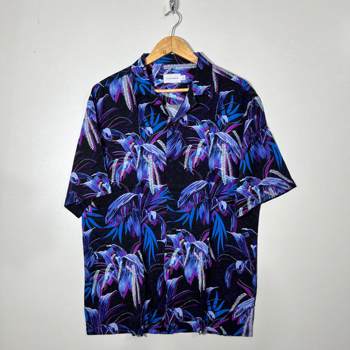 TOPMAN SAFARI COLLAR HALF SLEEVES HAWAI SHIRT