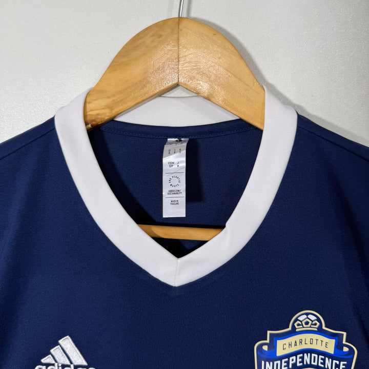 ADIDAS V NECK SPORT TSHIRT BLUE COLOUR