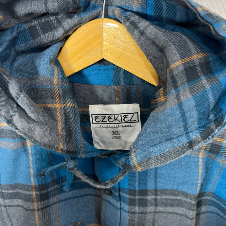 EZEKIEL FLANNEL SHIRT WITH HOOD