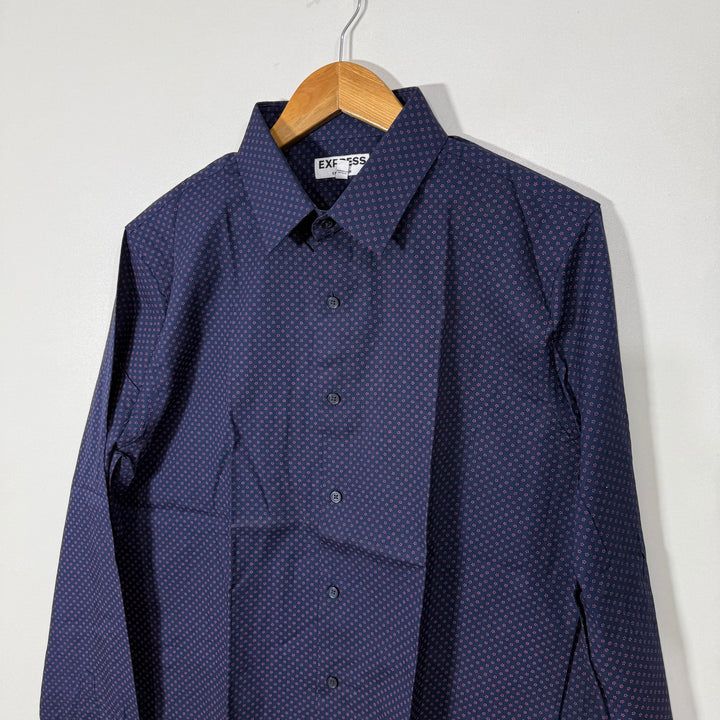 EXPRESS EXTRA SLIM FIT PRINTED COTTON SHIRT