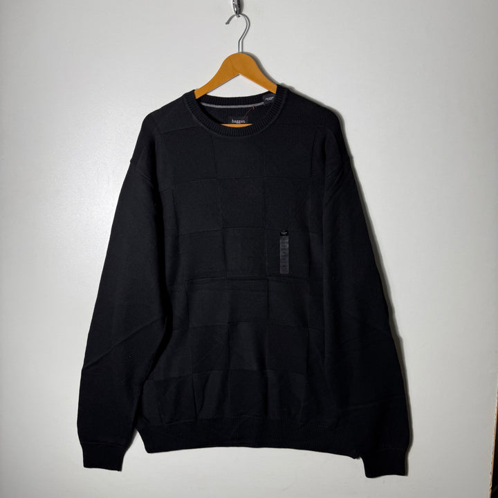 HAGGAR COTTON SWEATER BRAND NEW BLACK COLOUR