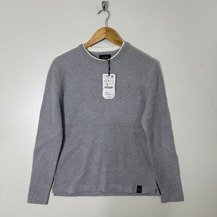 PULL & BEAR KNITED COTTON SWEATER BRAND NEW GREY COLOUR