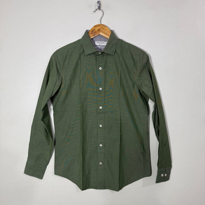 NAUTICA COTTON SHIRT GREEN COLOUR