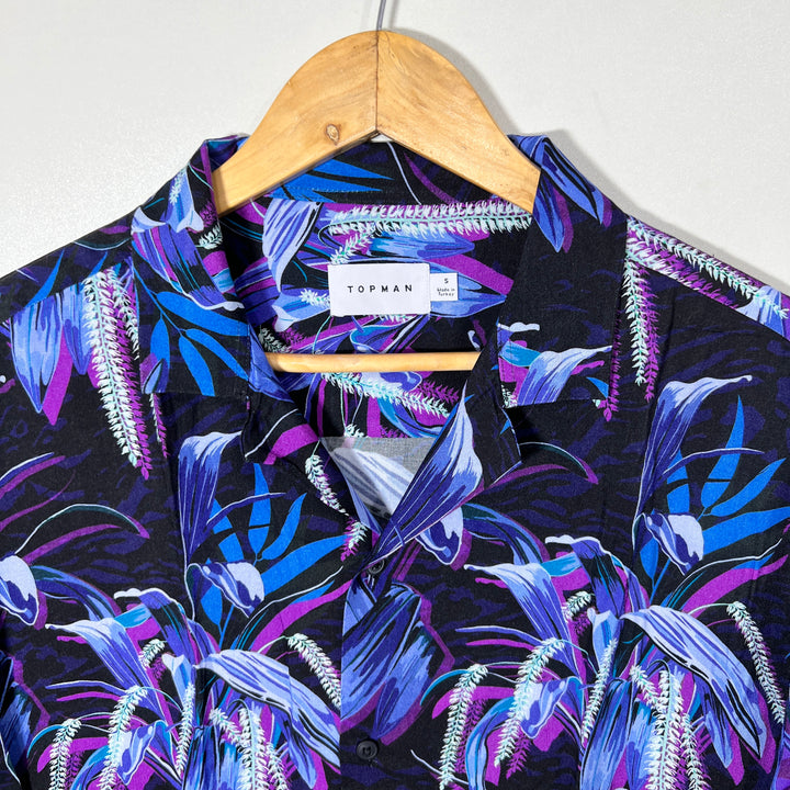 TOPMAN SAFARI COLLAR HALF SLEEVES HAWAI SHIRT