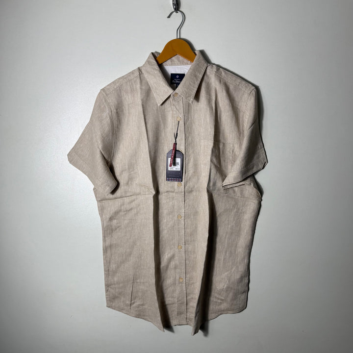 BEN SHERMAN LINEN BLEND HALF SLEEVES SHIRT BRAND NEW