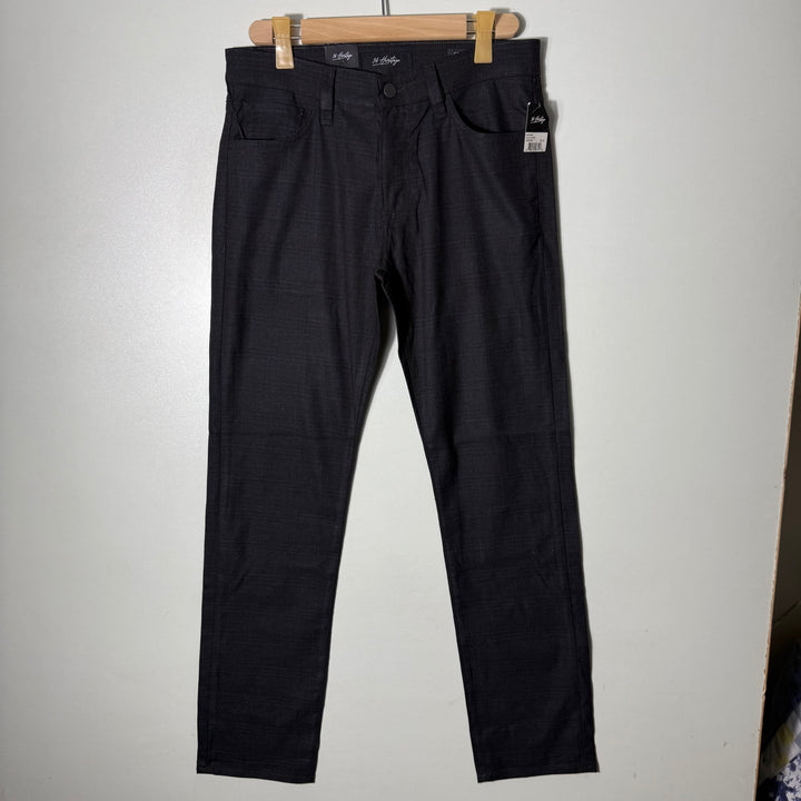 34 HERITAGE STRAIGHT FIT LUXURIOUSLY SMOOTH LOOK WITH SUPERIOR HANDFEEL AND RICH TEXTURE CHECKERED DENIM CUT CASUAL STRETCH PANT BRAND NEW