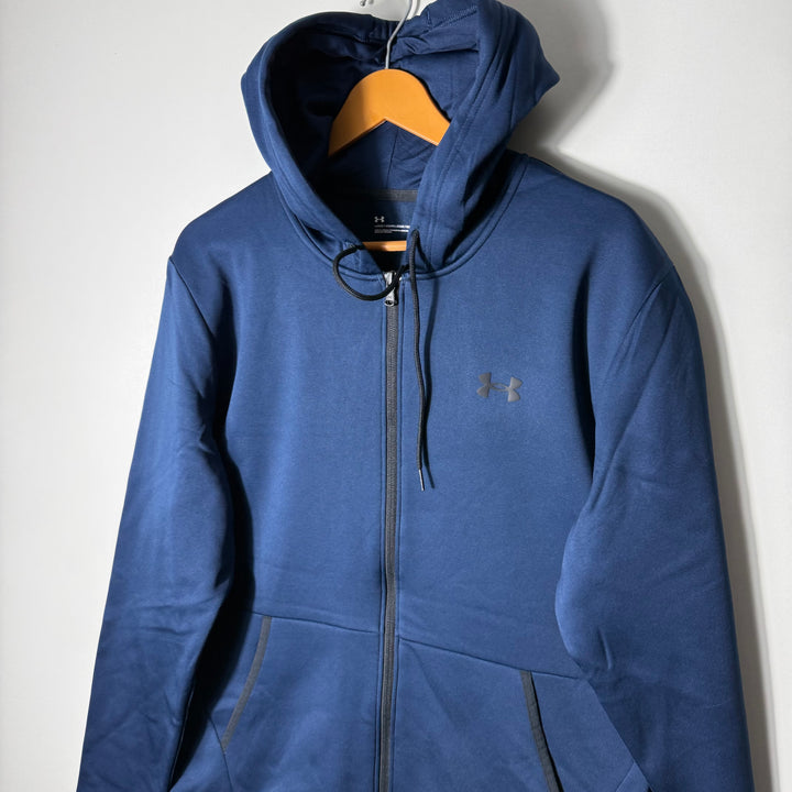 UNDER ARMOUR SPORT JACKET WITH HOOD BLUE COLOUR INNER FLEECE
