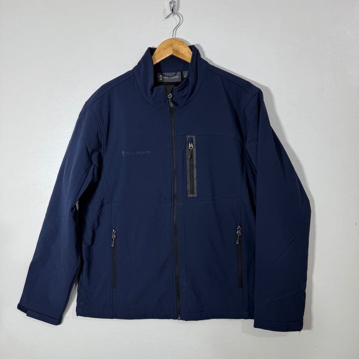 FREE COUNTRY SOFT SHELL WINDBREAKER JACKET INNER FLEECE
