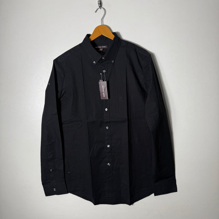 MICHAEL KORS CLASSIC FIT COTTON SHIRT BRAND NEW WITH STRETCH BLACK COLOUR