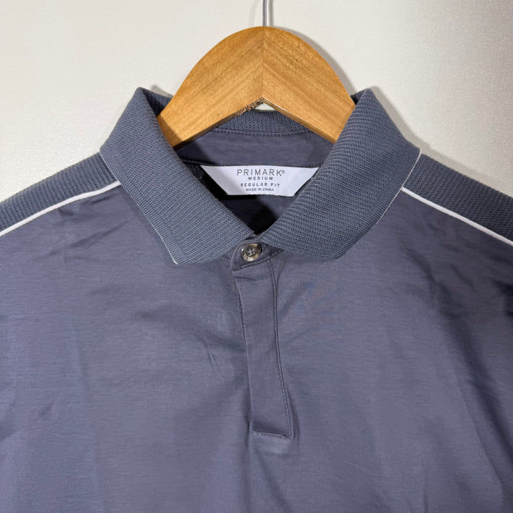 PRIMARK COTTON POLO TSHIRT GREY COLOUR