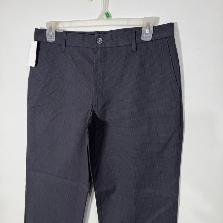 DOCKERS STRAIGHT FIT FLAT FRONT CHECKERED  COTTON CHINO PANT BRAND NEW