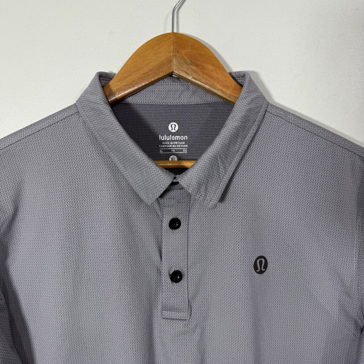 LULULEMON SPORT POLO TSHIRT GREY COLOUR