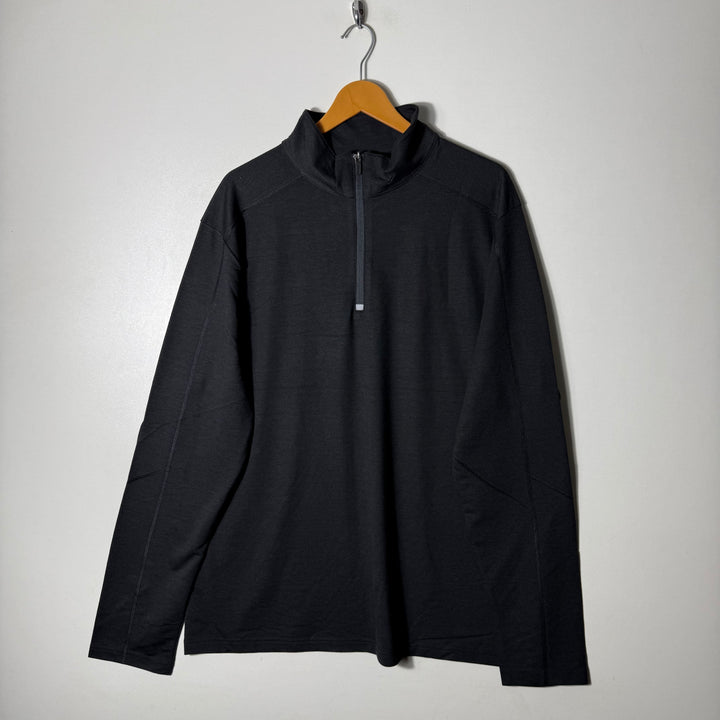 REEBOK HALF ZIP SPORT PULLOVER GREY COLOUR