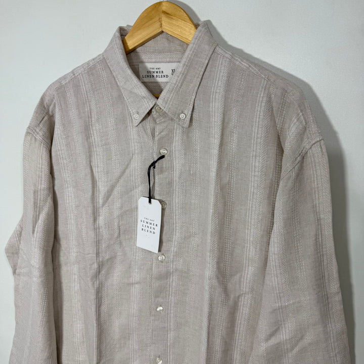 ABERCROMBIE & FITCH BUTTON DOWN LINNEN BLEND SHIRT BRAND NEW