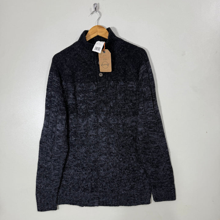 WEATHERPROOF VINTAGE THREE BUTTON ACRYLIC SWEATER BRAND NEW