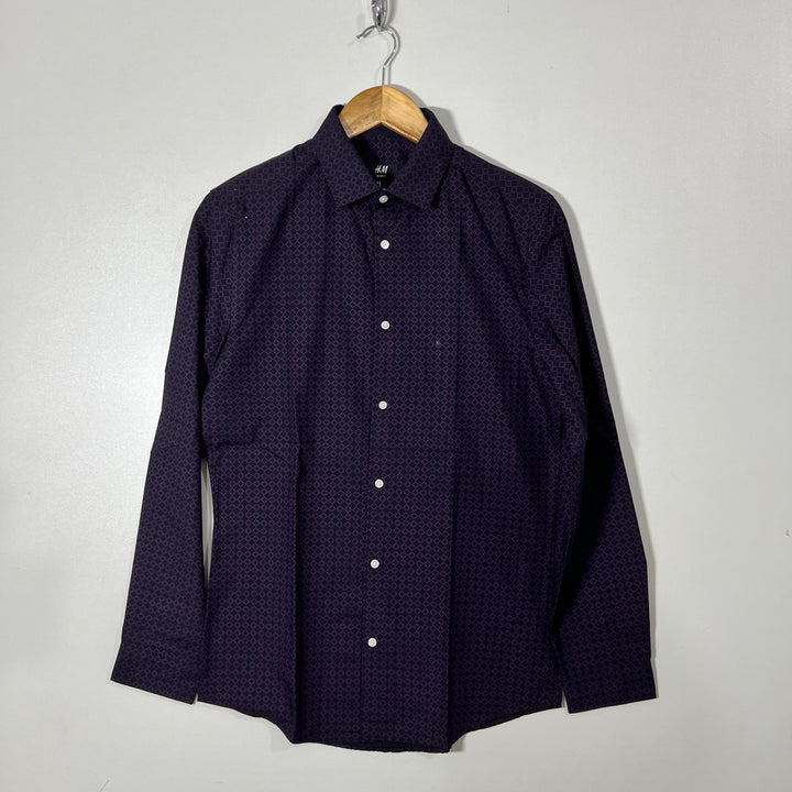 H&M SLIM FIT SEMI FORMAL SHIRT