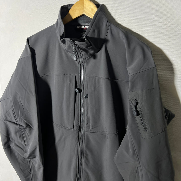 KIRKLAND SOFT SHELL WINDBREAKER JACKET INNER FLEECE