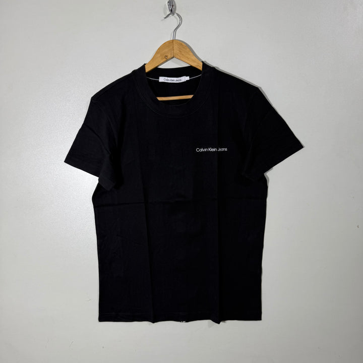 CALVIN KLEIN JEANS COTTON TSHIRT BLACK COLOUR