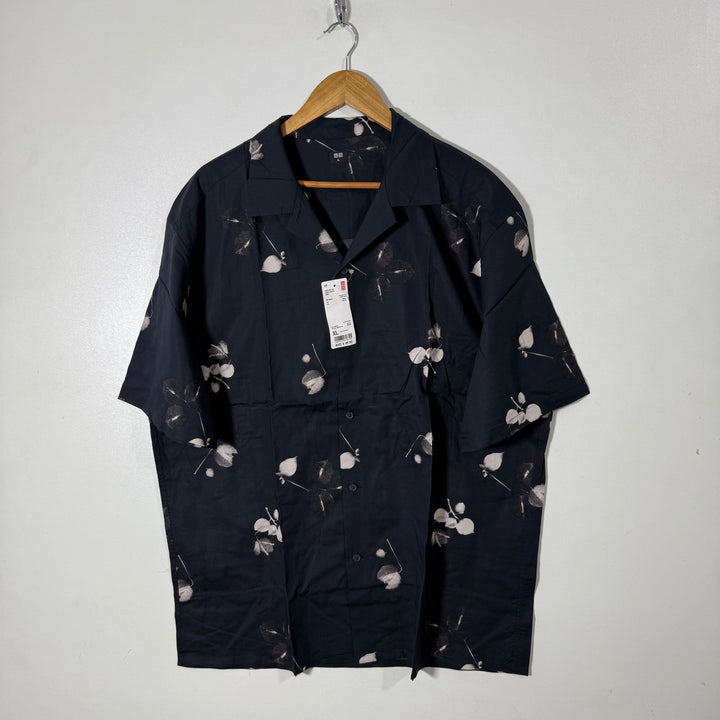 UNIQLO SAFARI COLLAR HALF SLEEVE S COTTON SHIRT BRAND NEW