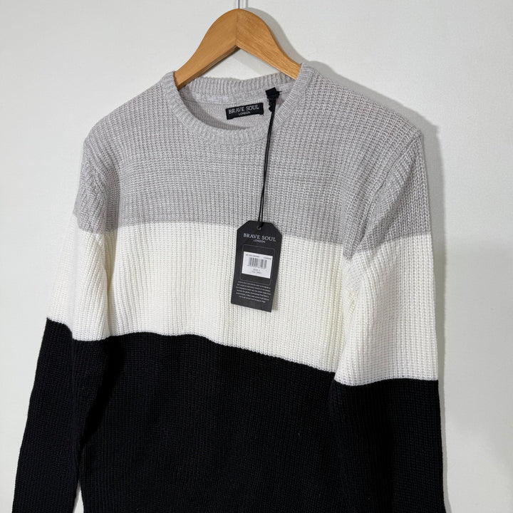 BRAVE SOUL LONDON KNITWEAR ACRYLIC SWEATER BRAND NEW