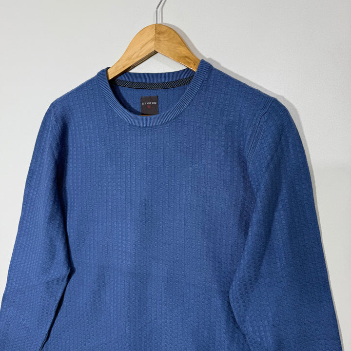 DEVRED COTTON SWEATER BLUE COLOUR