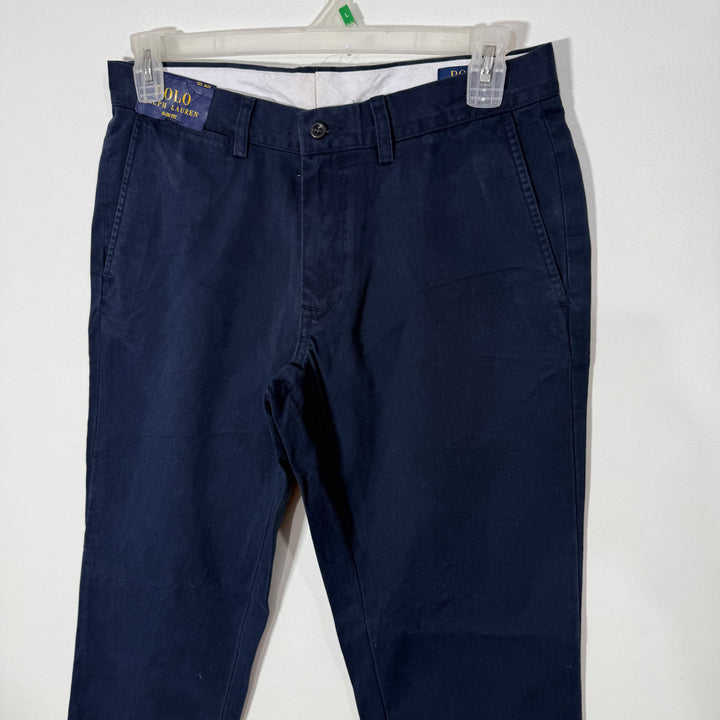 RALPH LAUREN POLO SLIM FIT COTTON CHINO PANT BRAND NEW WITHOUT STRETCH BLUE COLOUR