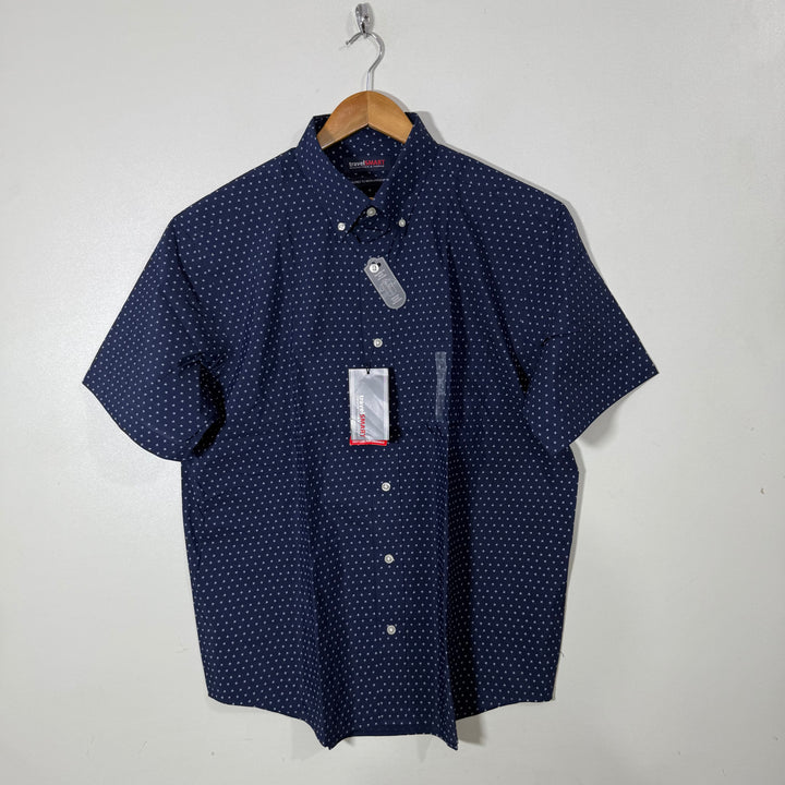 ROUNDTREE & YORKE BUTTON DOWN HALF SLEEVES CASUAL COTTON SHIRT BRAND NEW