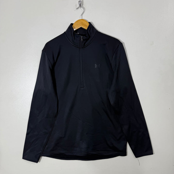 UNDER ARMOUR HALF ZIP SPORT PULLOVER INNER FLEECE BLACK COLOUR
