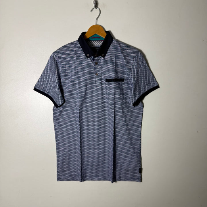 TED BAKER BUTTON DOWN COTTON POLO TSHIRT